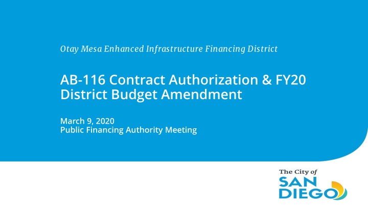 otay mesa enhanced infrastructure financing