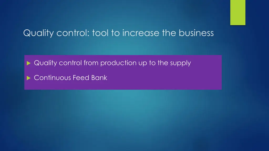 quality control tool to increase the business