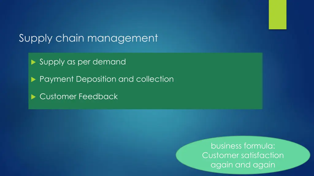 supply chain management
