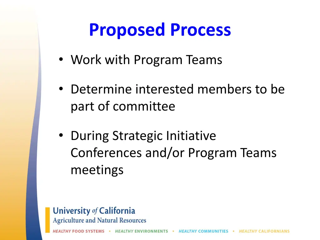 proposed process