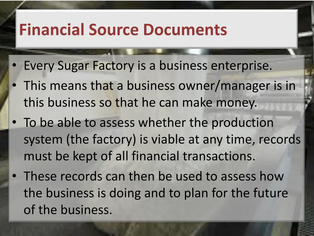 financial source documents