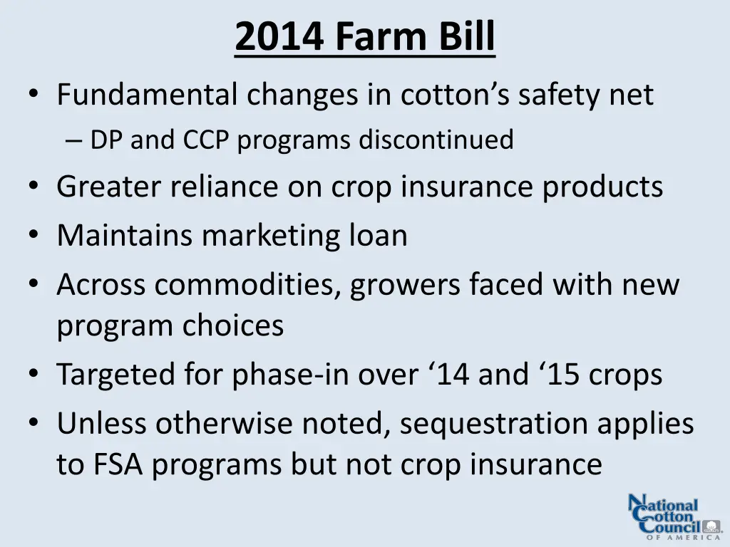 2014 farm bill