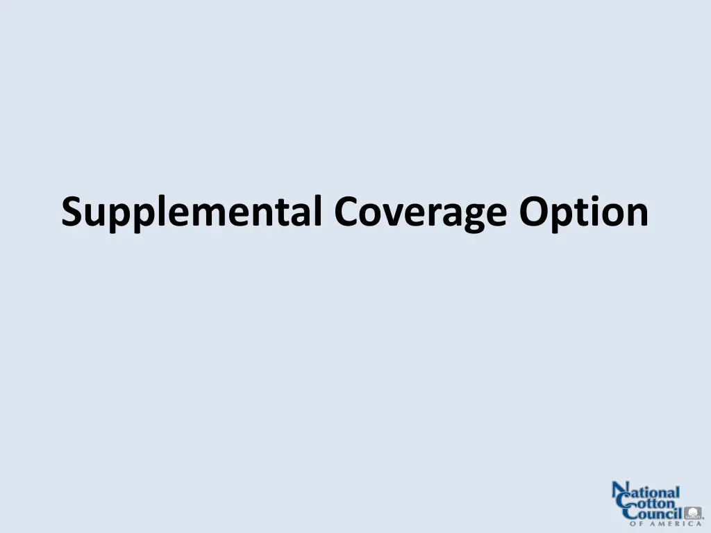 supplemental coverage option