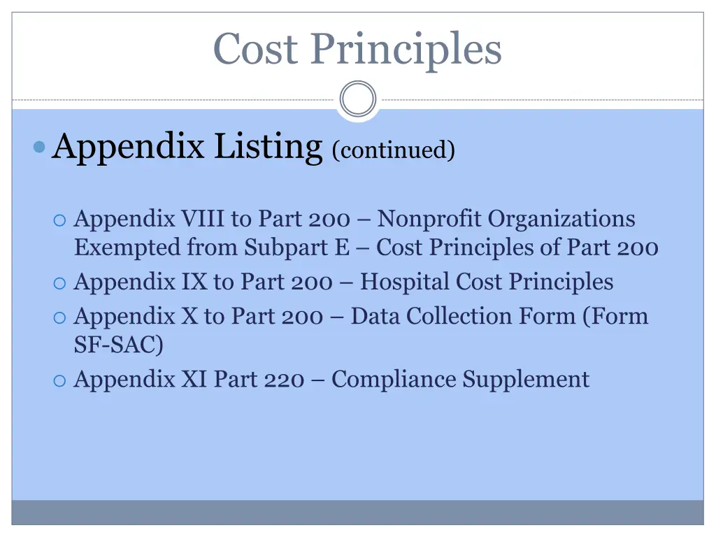 cost principles 14