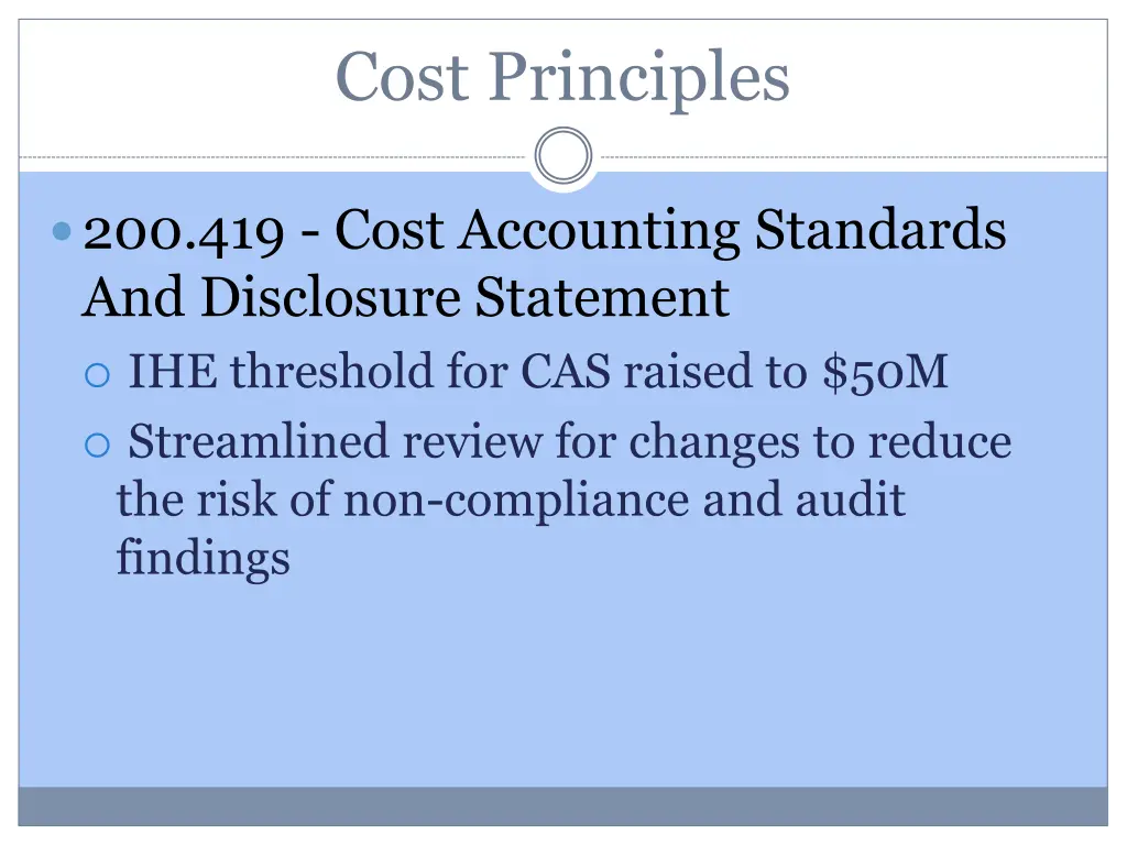 cost principles 16