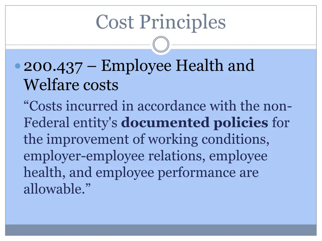 cost principles 17