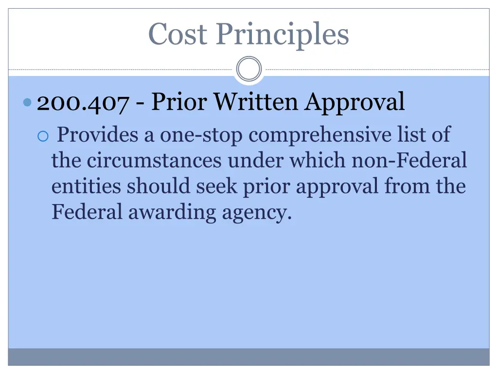 cost principles 5