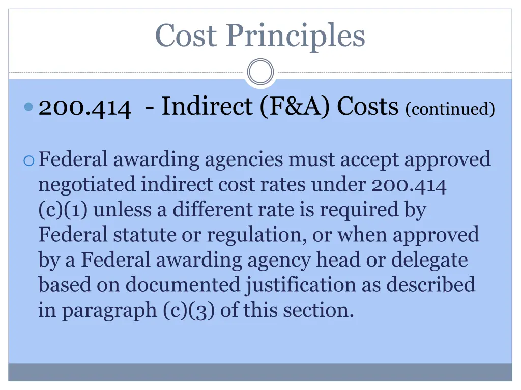 cost principles 8