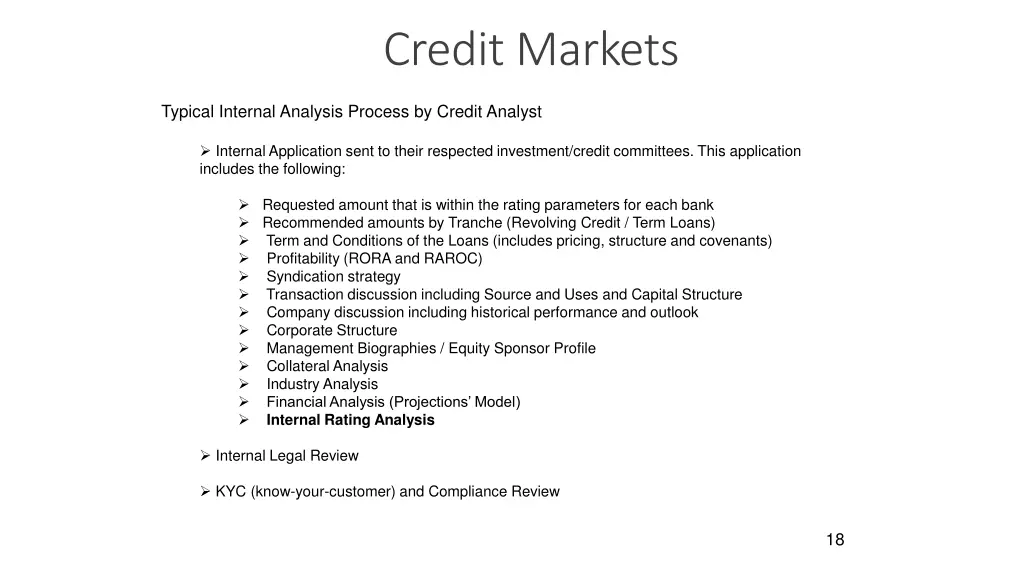 credit markets 1