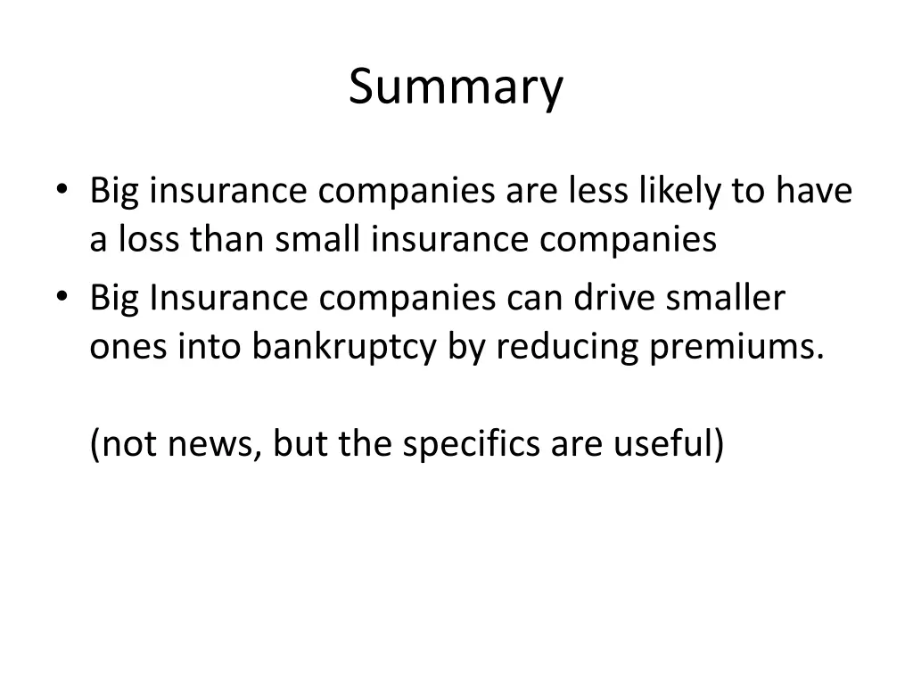 summary