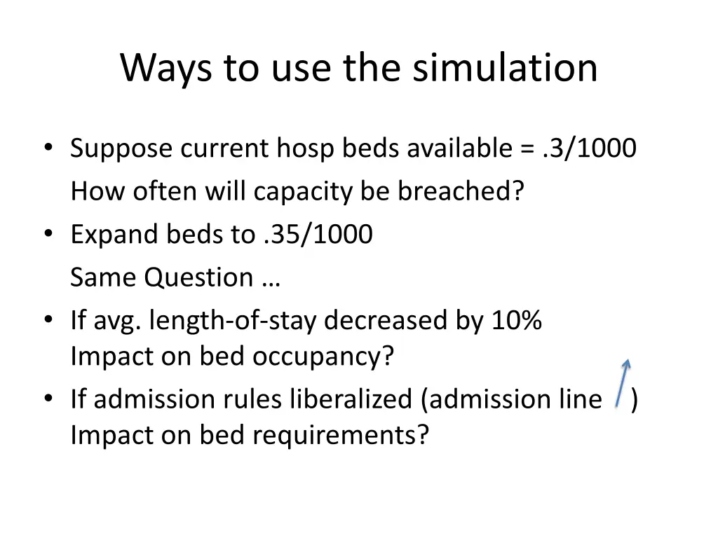 ways to use the simulation