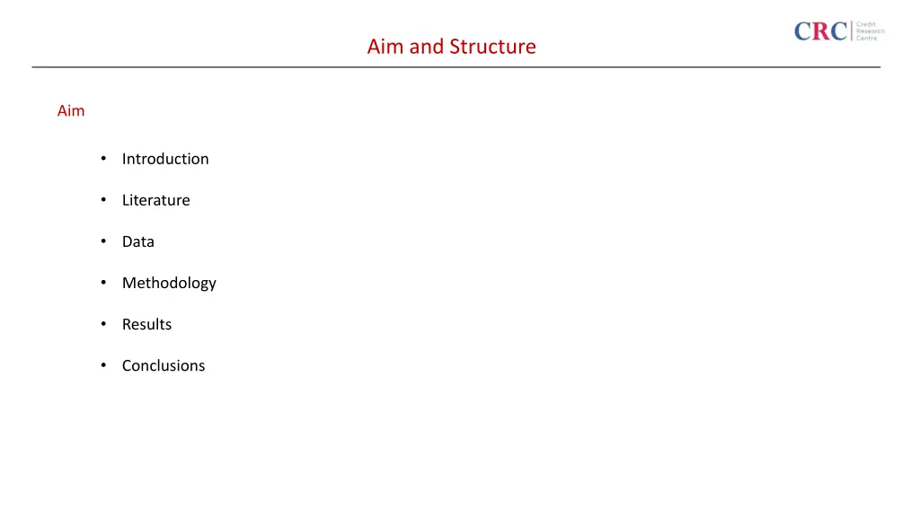aim and structure