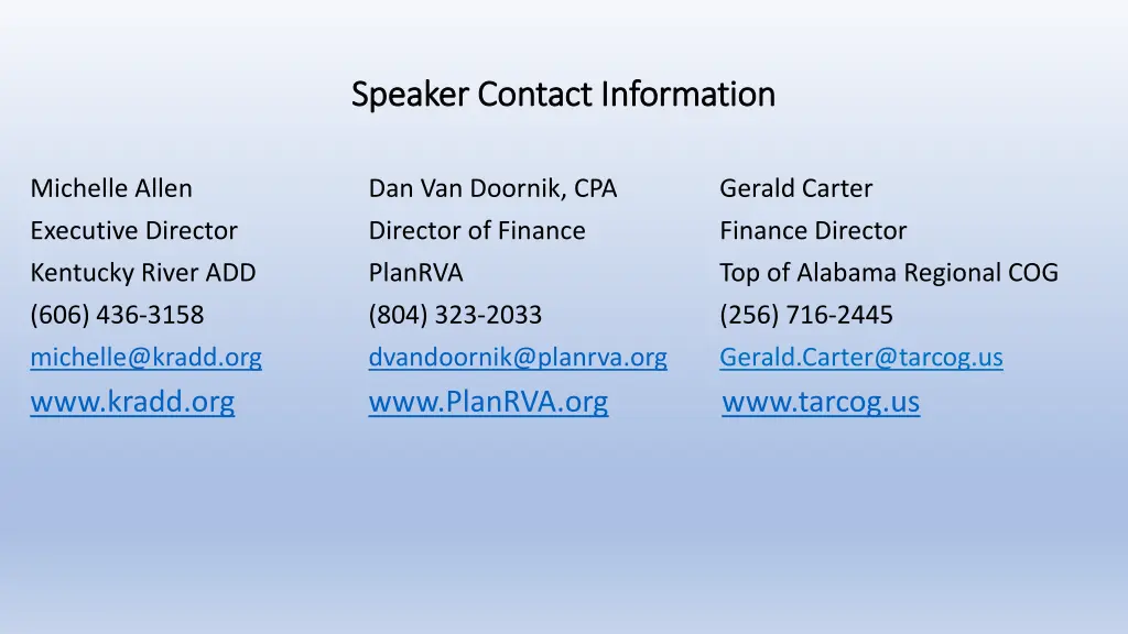 speaker contact information speaker contact