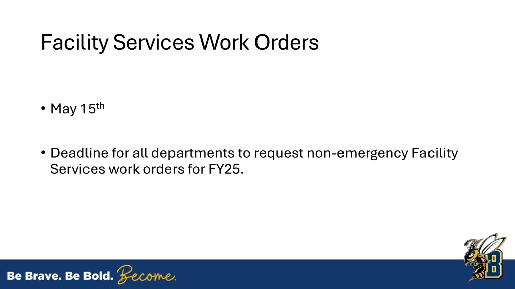 facility services work orders