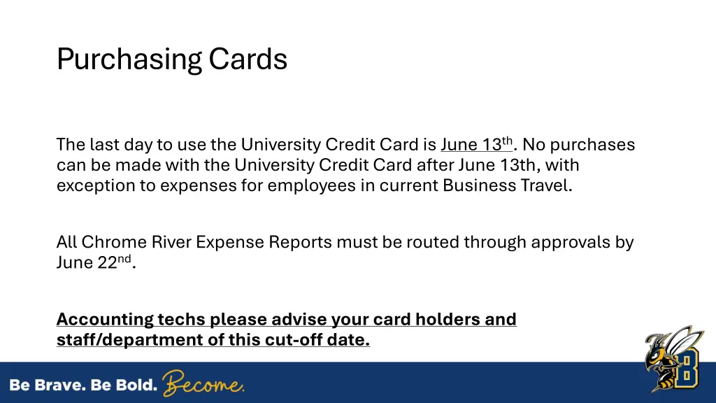 purchasing cards