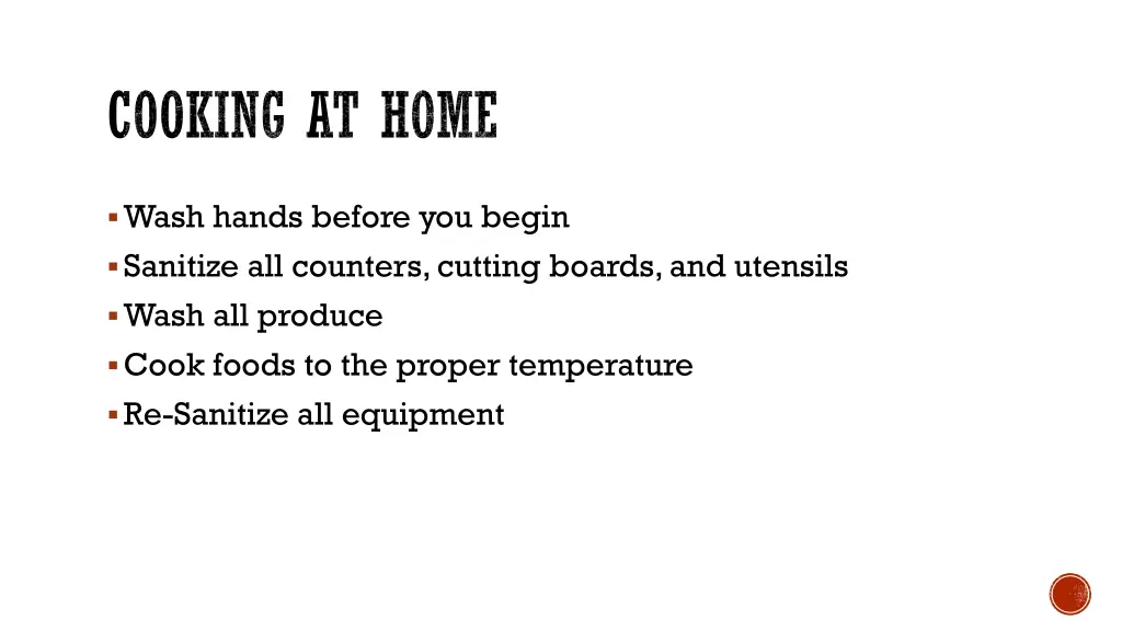 cooking at home