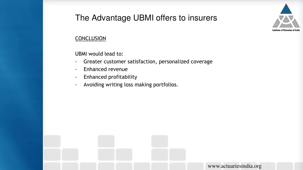 the advantage ubmi offers to insurers 3