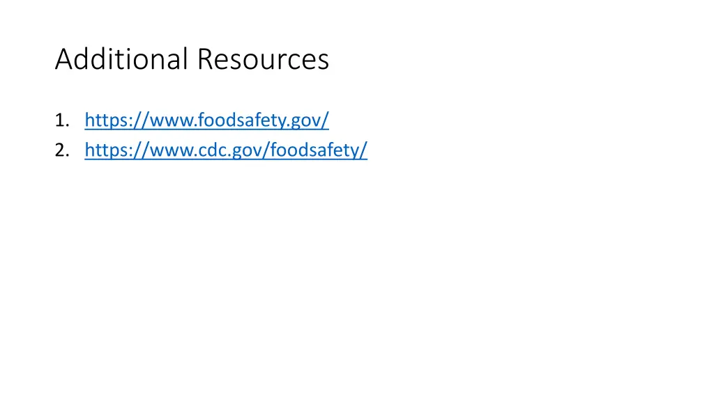 additional resources