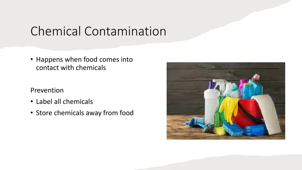 chemical contamination