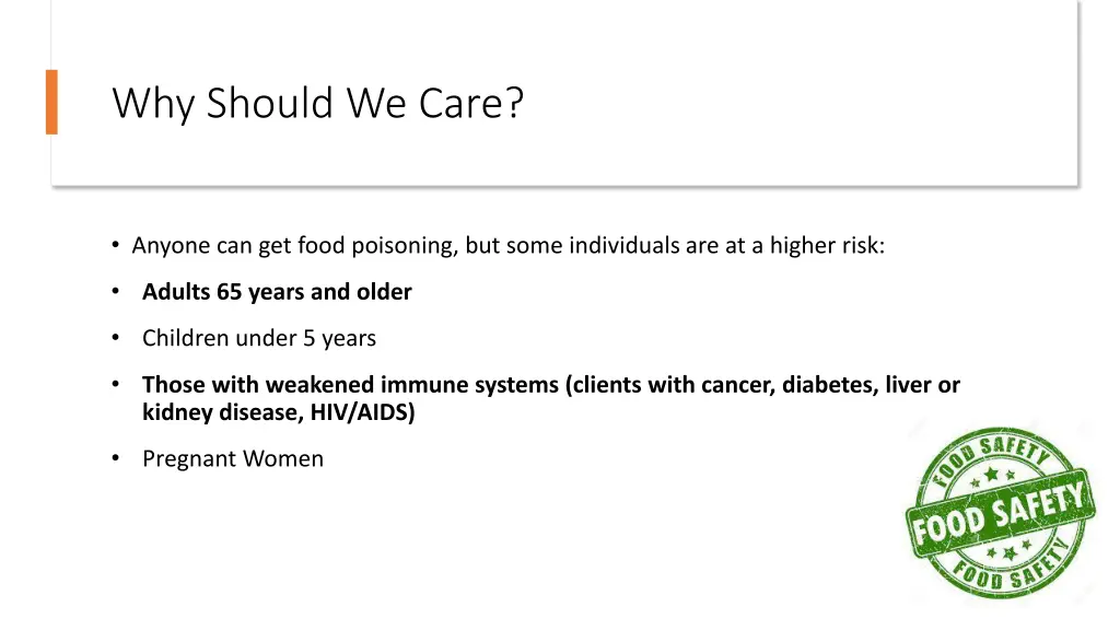why should we care