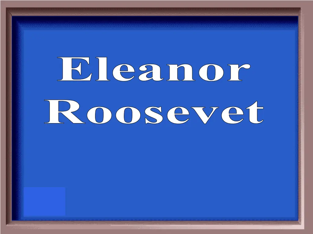eleanor roosevet