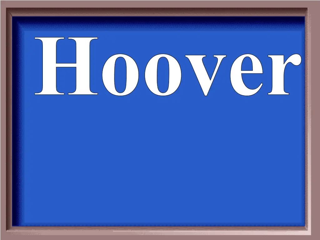 hoover