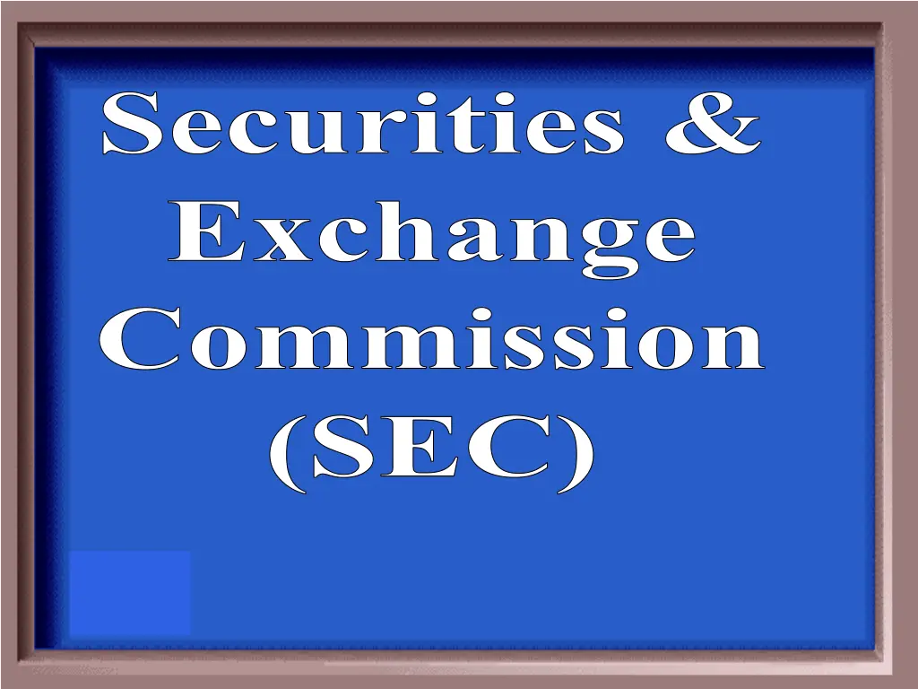 securities exchange commission sec