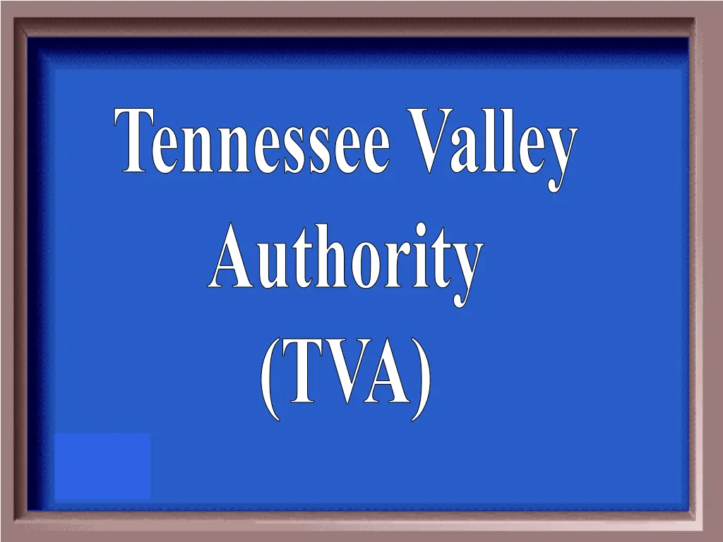 tennessee valley authority tva