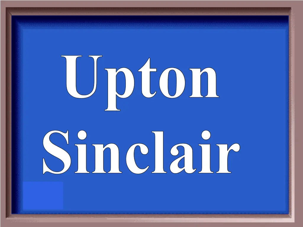 upton sinclair