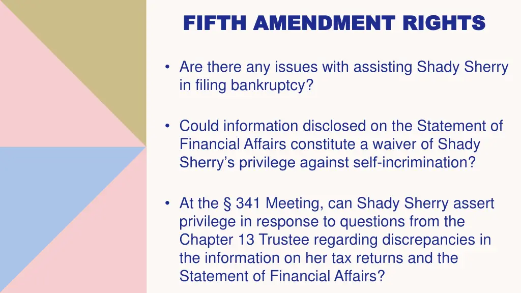 fifth amendment rights fifth amendment rights 1