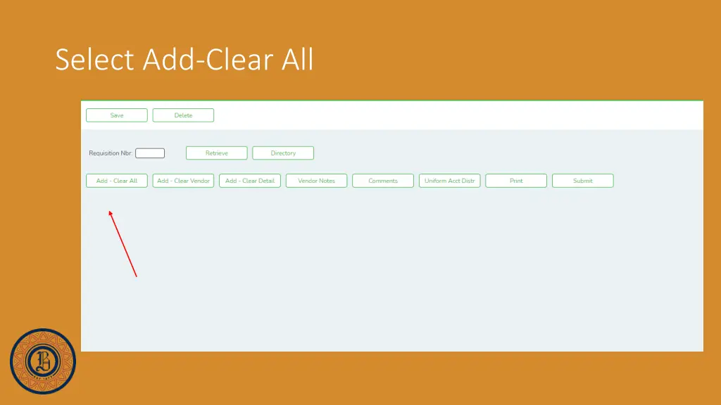 select add clear all