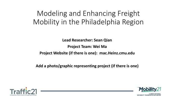 modeling and enhancing freight mobility