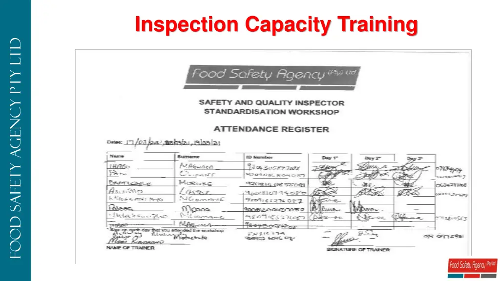 inspection capacity training 1