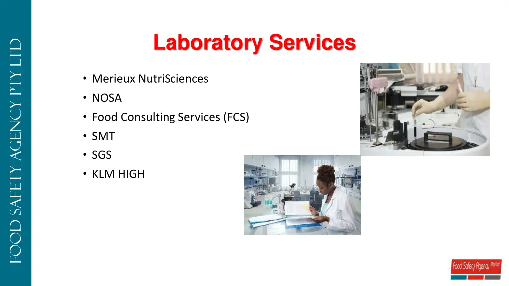 laboratory services