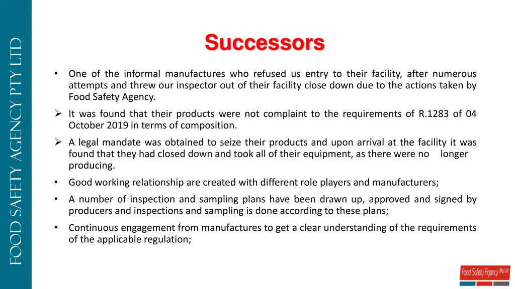 successors