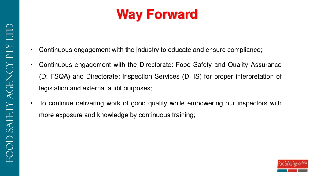 way forward