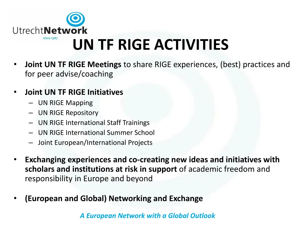 un tf rige activities