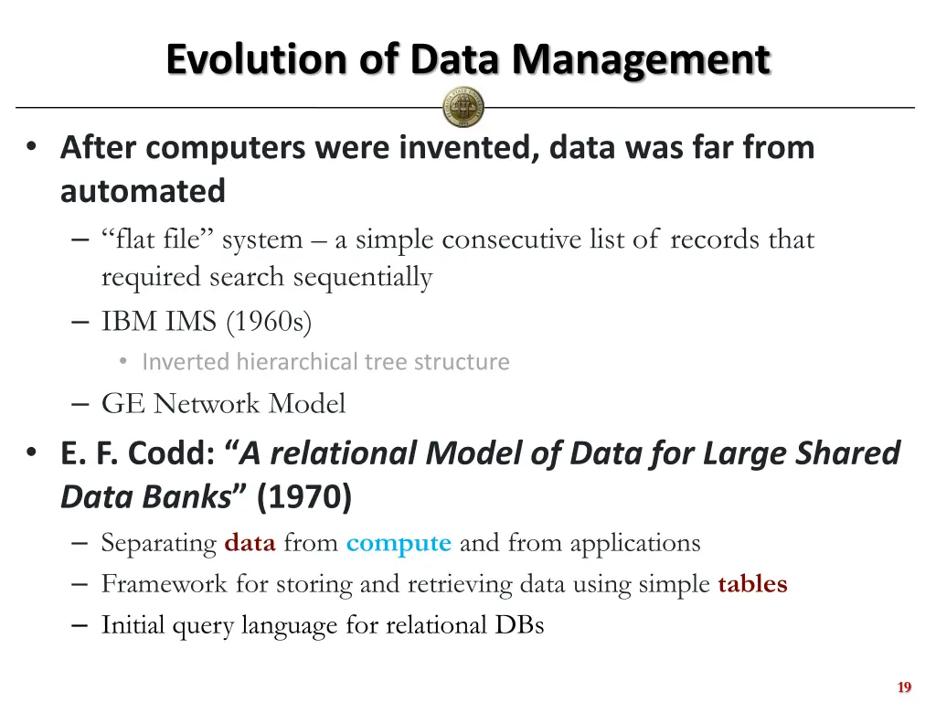 evolution of data management 1