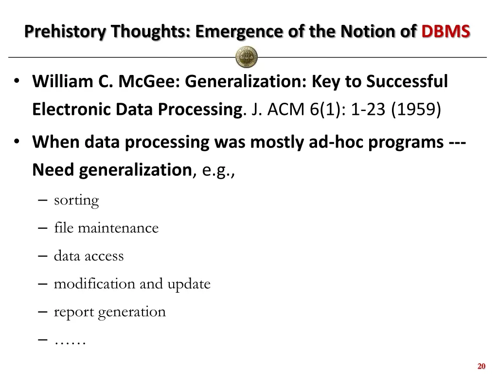 prehistory thoughts emergence of the notion