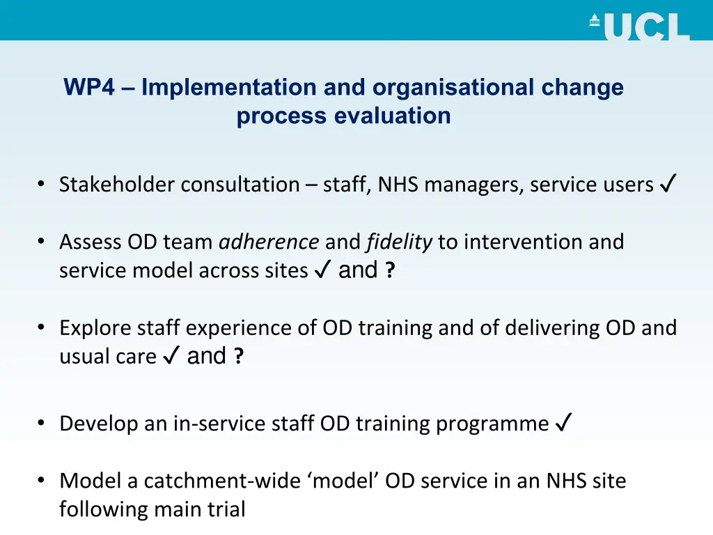wp4 implementation and organisational change