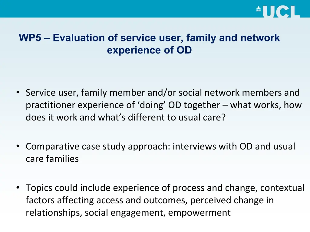 wp5 evaluation of service user family and network