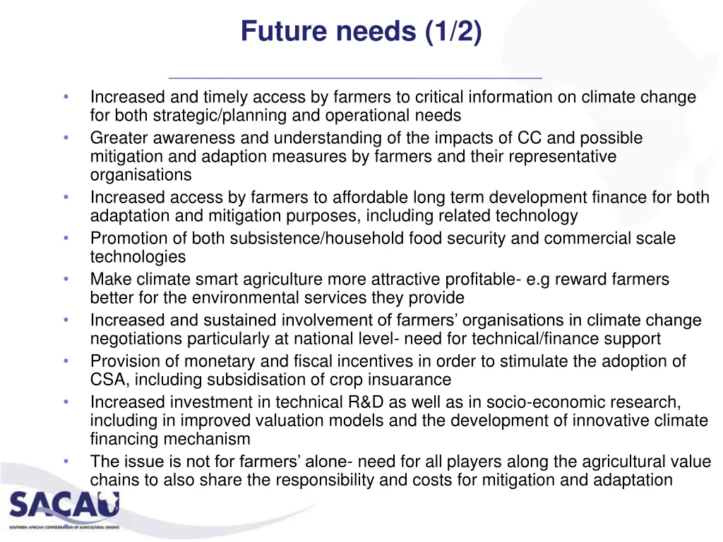 future needs 1 2