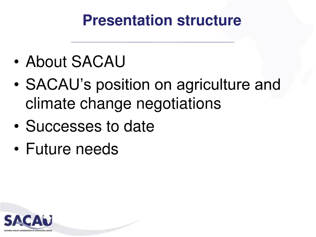 presentation structure