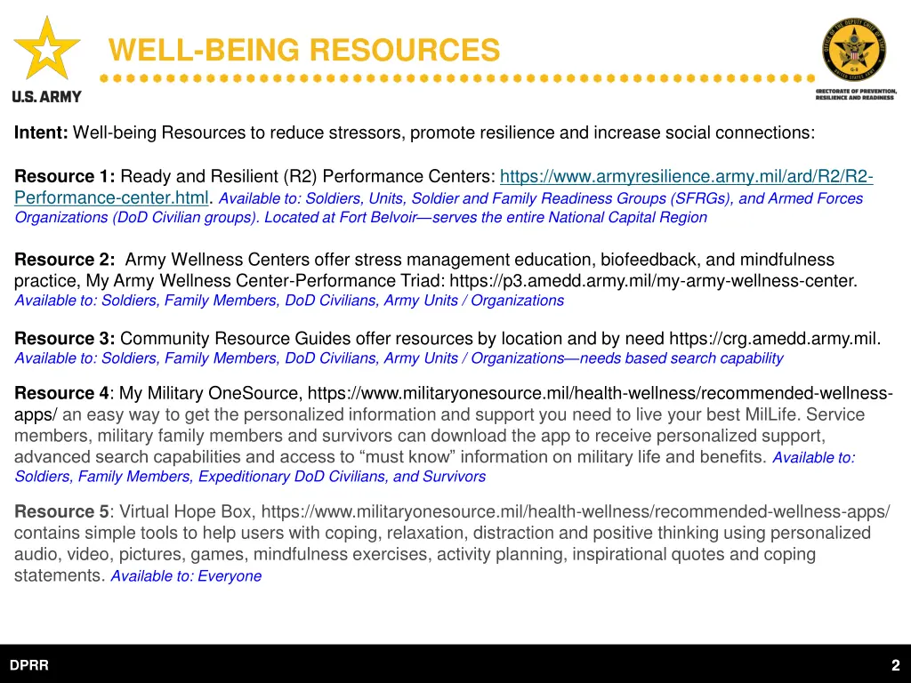well being resources 1