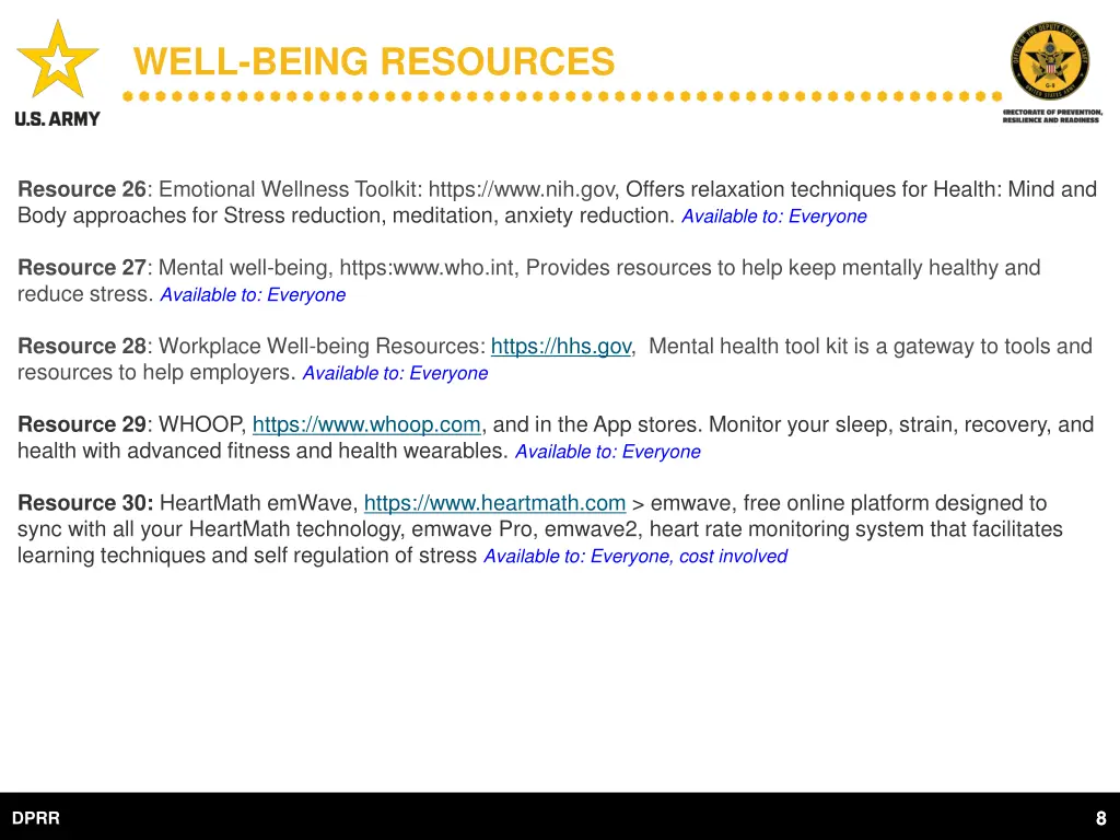 well being resources 7