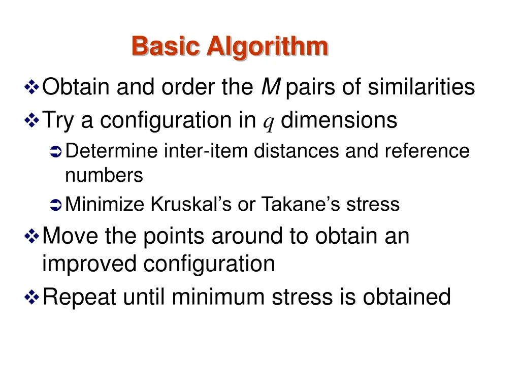 basic algorithm