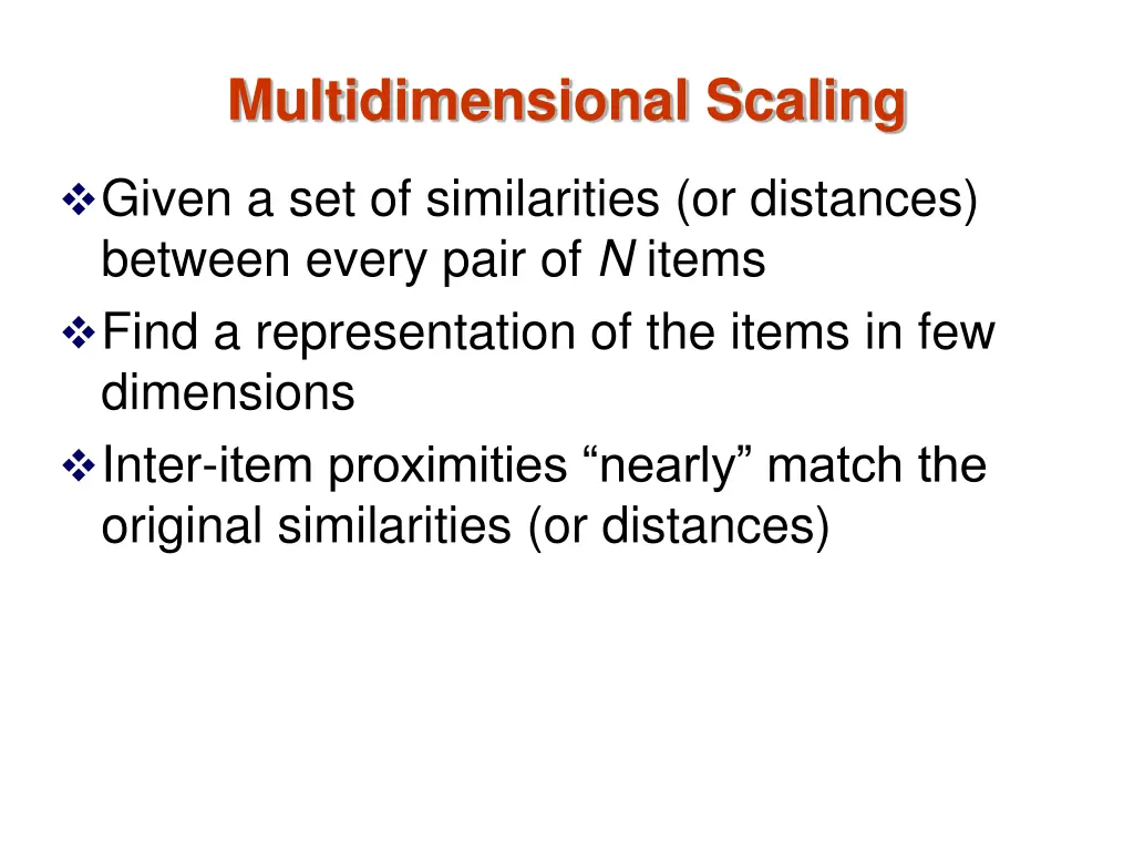 multidimensional scaling 1