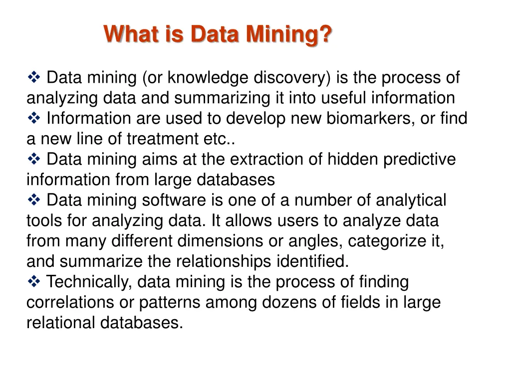 what is data mining