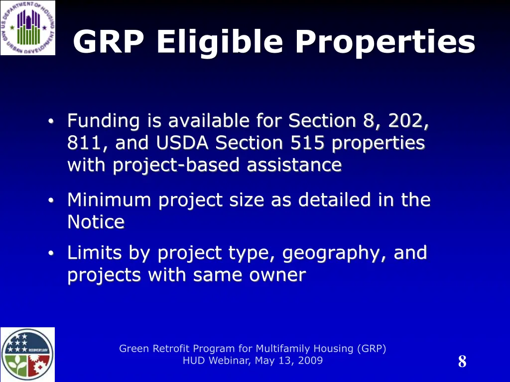 grp eligible properties
