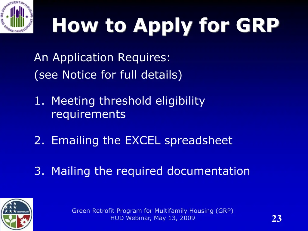 how to apply for grp